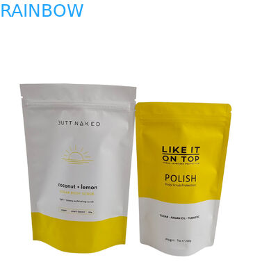 กระเป๋าสะพายชาที่สามารถปิดใหม่ได้ Mylar Stand Up Bag With Zipper กระเป๋าสะพายชา