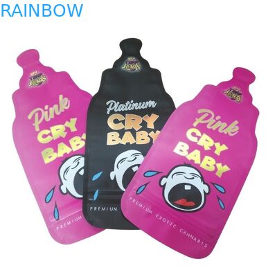 พิมพ์ตามสั่ง 3.5 กรัม เอกลักษณ์พิเศษ ตัดเจาะ ไม่เป็นปกติทรงกระเป๋า Mylar ปิด 8th กลิ่นกันพิเศษ Cali กระเป๋า Mylar