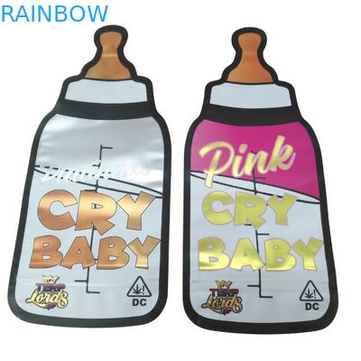 พิมพ์ตามสั่ง 3.5 กรัม เอกลักษณ์พิเศษ ตัดเจาะ ไม่เป็นปกติทรงกระเป๋า Mylar ปิด 8th กลิ่นกันพิเศษ Cali กระเป๋า Mylar