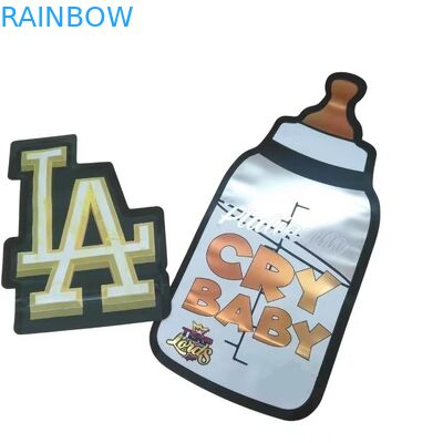 การพิมพ์ตามสั่ง 3.5 กรัม กระเป๋าไมเลอร์ ตัดตาย กระเป๋าไม่เรียบเรียงกับซิปล็อควงกลม Mylar Soft Touch กระเป๋าอาหารพลาสติกของหวาน