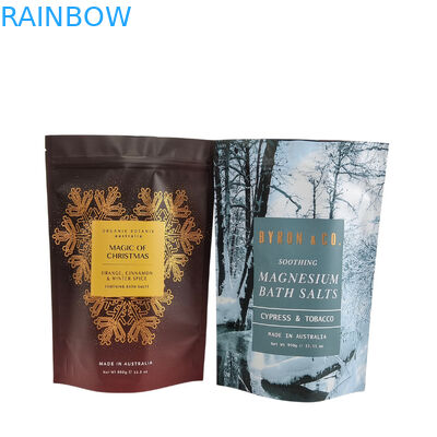 การพิมพ์โลโก้ตามสั่ง ซิปล็อค กระเป๋าสะพายร่างกาย สบู่ ระเบิดอาบน้ํา บรรจุกระเป๋าสะพายอลูมิเนียม กระเป๋าสะพายพลาสติก ซิปเปอร์ กระเป๋าเกลืออาบน้ํา