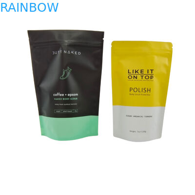 Matte Oem Custom Printed Bath Salts Packaging Zip Lock Bath Salt Body Scrub ถุงบรรจุที่ยืน ถุงยืน