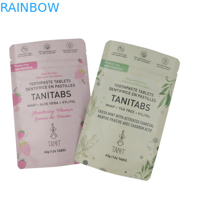 กระเป๋าสําหรับบรรจุอาหาร สามารถบีโอเดรเดรเกรดได้ ยืนขึ้นพลาสติก ซิปเปอร์ แอลูมิเนียมฟอยล์บรรจุกระเป๋าแมทตามสั่ง สามารถบีโอเดรเกรดได้