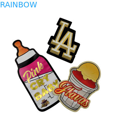 3.5 กรัม แพ็คเกจที่กําหนดเอง และการพิมพ์โลโก้พิเศษ แบบพิเศษในรูปทรงพิเศษ พิมพ์แบบโฮโลแกรฟิก ตัดสั้น Mylar Bag