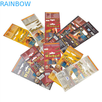 การพิมพ์ตามสั่ง ขายร้อน การปรับปรุงยา Rhino Packaging For Men กระดาษแสดงสินค้า กระดาษกล่อง