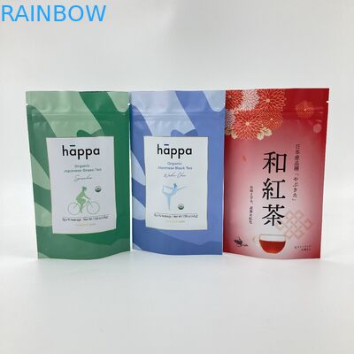 กระเป๋ากระดาษ Kraft กระเป๋าชา แพคเกจสําหรับกระเป๋ายืนที่ปิดใหม่