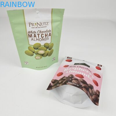 Custom Matte Stand Up Bag Laminated Black Foil Food Packaging Zipper Bag With Clear Window สําหรับเนื้อวัวที่ผสมผสาน