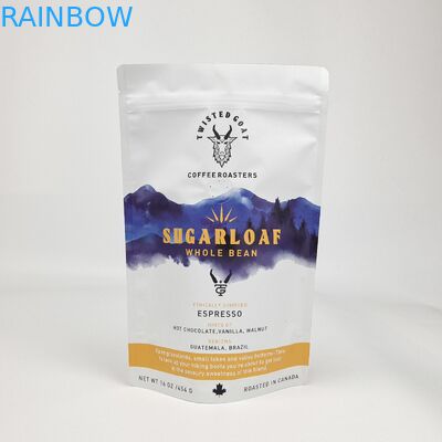 การพิมพ์ดิจิตอลสีสัน โฟลยอลูมิเนียมซับซ้อน ยืนขึ้น กันกลิ่น ซิปเปอร์ Custom Mylar Packaging กระเป๋ากระเป๋าสําหรับอาหาร