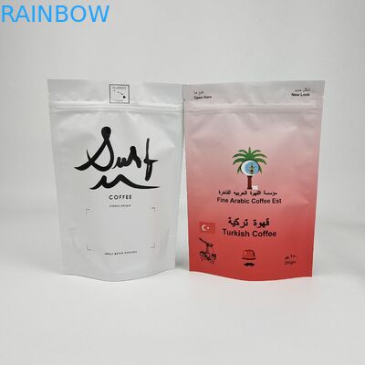 การพิมพ์ดิจิตอลสีสัน โฟลยอลูมิเนียมซับซ้อน ยืนขึ้น กันกลิ่น ซิปเปอร์ Custom Mylar Packaging กระเป๋ากระเป๋าสําหรับอาหาร