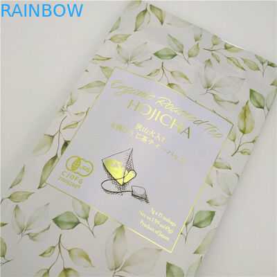 กระเป๋าชาที่กําหนดเอง Ziplock Aluminum Foil Tea Packaging Stand Up Pouch กระเป๋าไมเลอร์สําหรับกาแฟ