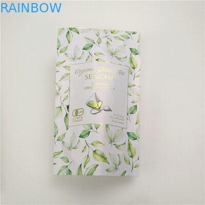 กระเป๋าชาที่กําหนดเอง Ziplock Aluminum Foil Tea Packaging Stand Up Pouch กระเป๋าไมเลอร์สําหรับกาแฟ