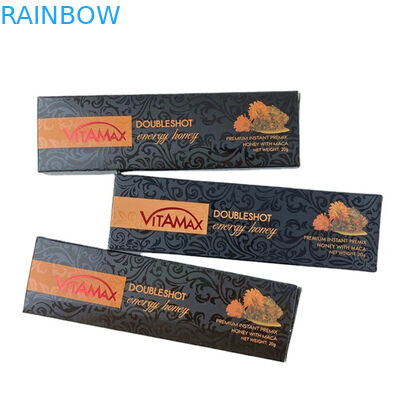 ขายตรงจากโรงงาน ถุงและกล่องน้ําผึ้งที่มีสปอต UV การพิมพ์โลโก้ที่กําหนดเอง