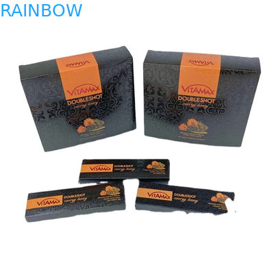 ขายร้อน เงินเปล่า กล่องบรรจุพลาสติกน้ําผึ้ง Black Bull มีกล่องแสดงภาพ ถุง Mylar กล่องบรรจุน้ําผึ้ง