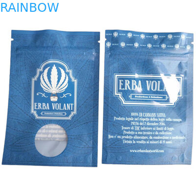 กระเป๋ากันกลิ่นจุด UV กระจกกระจกกระจกกระจก 3.5g CBD กระเป๋าบรรจุดอกไม้ด้วยซิป