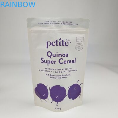 อาหารสัตว์เลี้ยงแห้ง แพคเกจกระเป๋ากระดาษ Kraft สีน้ําตาล สีขาว