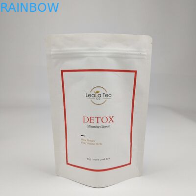 อาหารสัตว์เลี้ยงแห้ง แพคเกจกระเป๋ากระดาษ Kraft สีน้ําตาล สีขาว