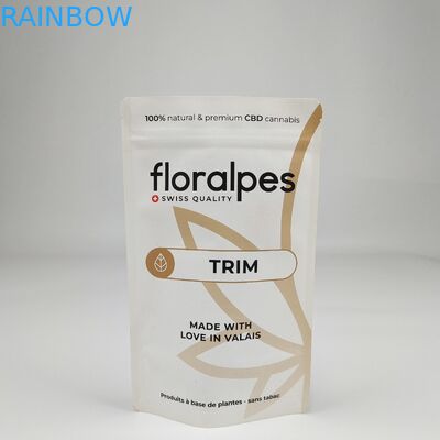 กระดาษไครฟอฟท์สีขาวที่สามารถบีโอเดเกรดได้ ถุงกาแฟยืน ถุงกาแฟที่มีวาล์วลดก๊าซสําหรับกระเป๋ากาแฟ