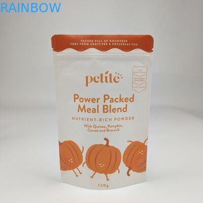 โรงงาน ขายปลีก ถุงบรรจุอาหารย่อยสลาย ยืนขึ้น ถุงกันกลิ่น ซิปล็อค ล็อค กระดาษ Kraft ถุงแผ่นอัลลูมิเนียม