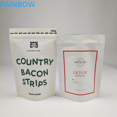 โรงงาน ขายปลีก ถุงบรรจุอาหารย่อยสลาย ยืนขึ้น ถุงกันกลิ่น ซิปล็อค ล็อค กระดาษ Kraft ถุงแผ่นอัลลูมิเนียม