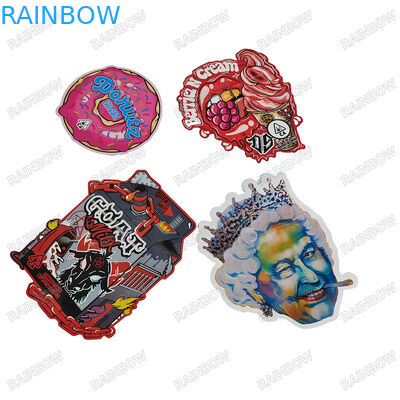 การพิมพ์ที่กําหนดเอง แมท / ผิวกระจ่างกระเป๋าตัดแบบเจาะสําหรับ 3.5 กรัม 7 กรัม