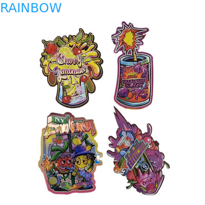 การออกแบบตามสั่ง พิมพ์แบบตัดแบบเจาะ ซีปล็อค แบบพิเศษ แพคเกจพลาสติกไม่เรียบร้อย 3.5 กรัม กระเป๋าไมเลอร์