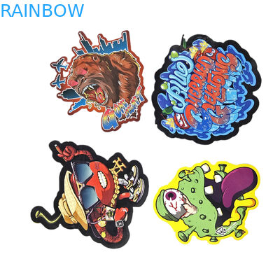 การบรรจุซิปเปอร์ทรงพิเศษแบบ Custom Soft Touch CBD Child Proof 3.5g กระเป๋าพลาสติกตัดแบบไม่เรียบร้อย