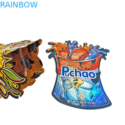 โลโก้ตามสั่ง พิมพ์ แมท ทันใจอ่อนโยน ไม่ปกติ รูปทรงพิเศษ แพคเกจ 3.5 กรัม กระเป๋าแผ่นอลูมิเนียมกันเด็ก