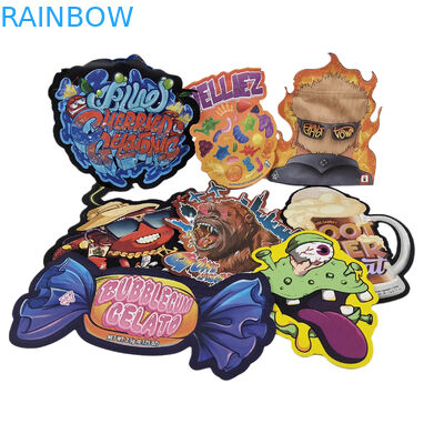 การตัดแบบกําหนดเอง โลหะคุณภาพสูง ไม่ปกติ ปิดขนาดเล็ก รูปทรงพิเศษ พลาสติก ซิปเปอร์ Mylar กระเป๋าบรรจุอาหาร