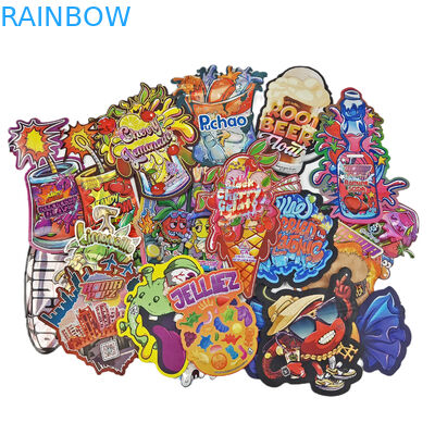 กระเป๋าบรรจุแบบไม่เรียบร้อย กระเป๋าสะพาย Holograph Foil Die Cut กระเป๋าสะพายแบบพิเศษ Ziplock พลาสติก Mylar 3.5g กระเป๋าสะพายแบบ Die Cut