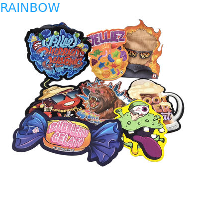 การออกแบบตามต้องการ กระเป๋า Mylar พิมพ์ กระเป๋าบรรจุ กระเป๋าพลาสติก Soft Touch กระเป๋า Mylar 3.5 กรัม ตัดแบบไม่ถูกกฎ กระเป๋าบรรจุ