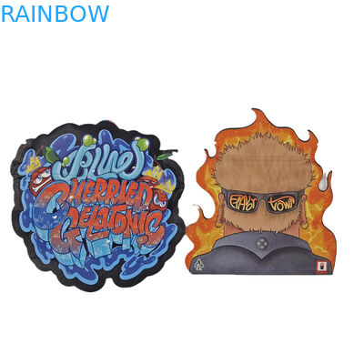 กระเป๋าพิมพ์ดิจิตอลที่กําหนดเอง แพ็คเกจ โฮโลกราฟฟิล ตัดเฉพาะรูปทรง Ziplock พลาสติก Mylar 3.5g กระเป๋าตัดเฉพาะ