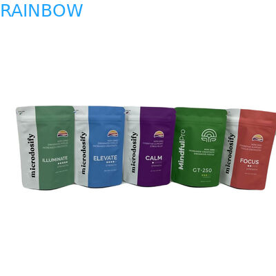 CYMK สี สมุนไพรหอมบรรจุ อะลูมิเนียมฟอยล์ ยืนขึ้นพลาสติก Mylar ซีปเปอร์ถุง