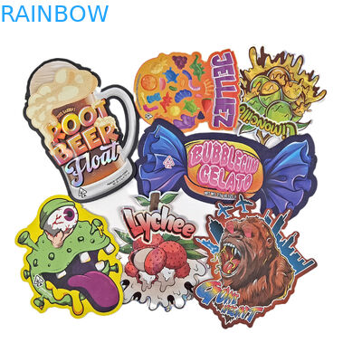 3.5 กรัม 7 กรัม พิมพ์ตามสั่ง พิเศษ ตัดเจาะ กระเป๋าไมเลอร์ทรงไม่เรียบร้อย กันกลิ่นด้วยซิป แพคเกจอาหารว่าง กระเป๋าไมเลอร์