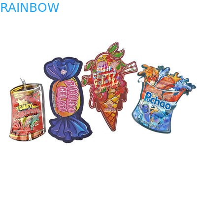 ขายปลีก 3.5 กรัม กระเป๋าสะพาย Ziplock ประกอบด้วยการตัดแบบจําเพาะ สําหรับบรรจุอาหาร