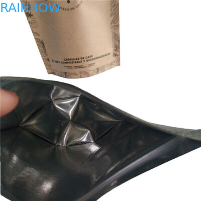 กระเป๋าสะพายอาหาร ผนังบรรจุอาหาร ขาวธรรมดา พิมพ์ด้านบน เติมด้วยวาล์วอากาศ