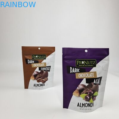 การพิมพ์โลโก้แบบดิจิตอลพลาสติก Zip Lock Flat Bag With Aluminum Foil Bags สําหรับกระเป๋าหวาน