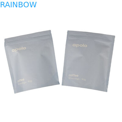 ขายร้อน cuCstom พิมพ์ Eco Friendly กระเป๋ากระดาษ Kraft ปิดใหม่สําหรับผงโปรตีนกาแฟ