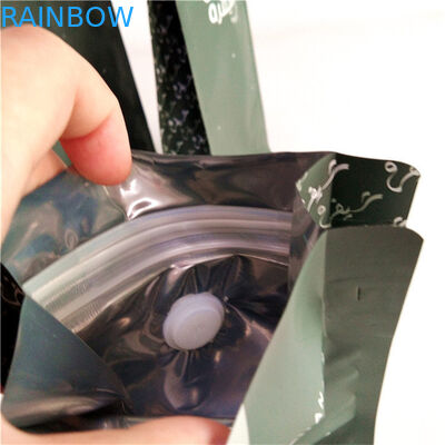 ขายปลีก รับจําหน่ายโลโก้ดิจิตอล พิมพ์พลาสติก PET กระเป๋าบรรจุอะลูมิเนียมสําหรับเมล็ดกาแฟสําหรับ 250G 500G 1KG