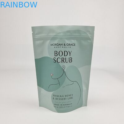 ปรับแต่งพิมพ์กระเป๋ายืน Mylar 50g 100g 250g 1kg เกลืออาบน้ํา กาย Scrub เกลืออาบน้ํา แพคเกจ Ziplock ถุง