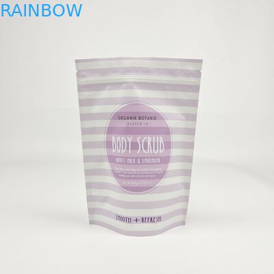 Custom Matte OEM Custom Printed Bath Salts Packaging Zip Lock Bath Salt Body Scrub ถุงบรรจุที่ยืน