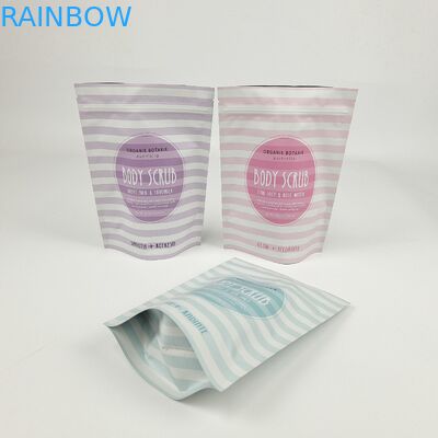 Custom Matte OEM Custom Printed Bath Salts Packaging Zip Lock Bath Salt Body Scrub ถุงบรรจุที่ยืน
