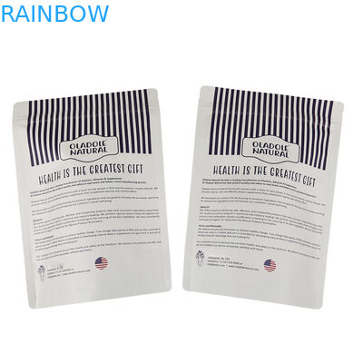 กระเป๋ากระดาษไครฟท์แบบยืนหยัดแบบพิมพ์แบบพิเศษ สําหรับอาหารสัตว์เลี้ยง กระเป๋ากันกลิ่นที่สามารถปิดใหม่ได้