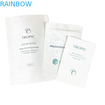 โลโก้ที่กําหนดเอง กระดาษครัฟท์สีขาวที่เป็นมิตรต่อสิ่งแวดล้อม มะม่วงฝุ่นถั่ว อาหารสัตว์เลี้ยง ซีปเปอร์ย่อยสลายทางชีวภาพ กระดาษกันกลิ่น