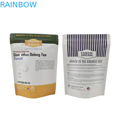 MOQ ต่ํา ยืนขึ้น ซีปเปอร์ Kraft กระดาษกระเป๋าสะพาย Custom Biodegradable ซอง Mylar ซุปเปอร์สําหรับสัตว์เลี้ยง