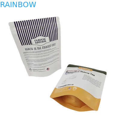 MOQ ต่ํา ยืนขึ้น ซีปเปอร์ Kraft กระดาษกระเป๋าสะพาย Custom Biodegradable ซอง Mylar ซุปเปอร์สําหรับสัตว์เลี้ยง