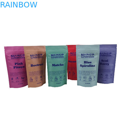 กระเป๋าบรรจุขนมขนมขนมขนมปรับแต่งกันกลิ่น ซิปล็อคปิดใหม่ กระเป๋าพลาสติกที่มีแผ่นอลูมิเนียม