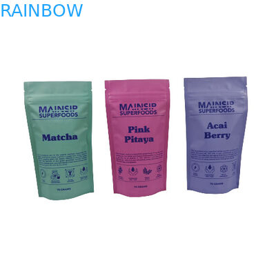 กระเป๋าบรรจุขนมขนมขนมขนมปรับแต่งกันกลิ่น ซิปล็อคปิดใหม่ กระเป๋าพลาสติกที่มีแผ่นอลูมิเนียม