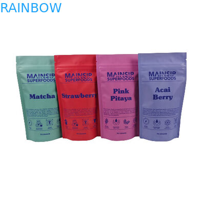 กระเป๋าบรรจุขุ่นโคโกะร้อนพิมพ์ดิจิตอล กระเป๋าบรรจุขุ่นกาแฟ กระเป๋าพลาสติกที่มีล็อคซิปล็อค