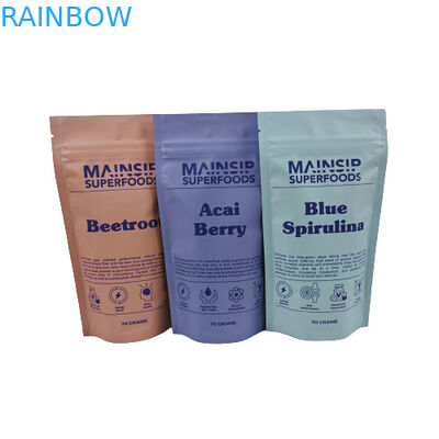 กระเป๋าบรรจุขุ่นโคโกะร้อนพิมพ์ดิจิตอล กระเป๋าบรรจุขุ่นกาแฟ กระเป๋าพลาสติกที่มีล็อคซิปล็อค