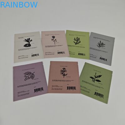 Ziplock Biodegradable Kraft Stand Up Poch การพิมพ์ดิจิตอล กระเป๋า Mylar ที่ปิดใหม่